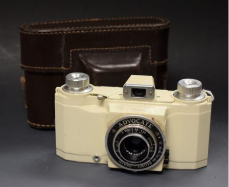 An Ilford Advocate 35mm camera, cased