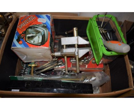 Tools - a socket set, cased; other cased spanners and hand tools; assorted graduated alun keys; drill set; qty