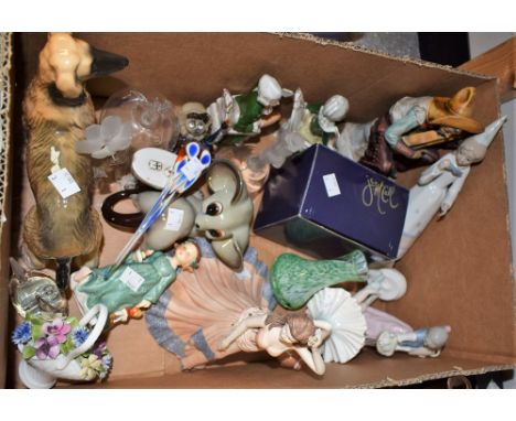 Ceramics and Glass - a Coalport figure, Regency Gala; a Worcester Studio ballerina; a Coopercraft model of an Afghan hound; a