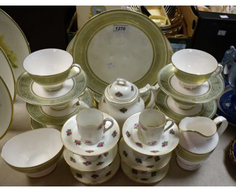 Ceramics - a Royal Doulton English Renaissance tea set for six comprising sandwich plate,.side plates, sugar bowl, cream jug,