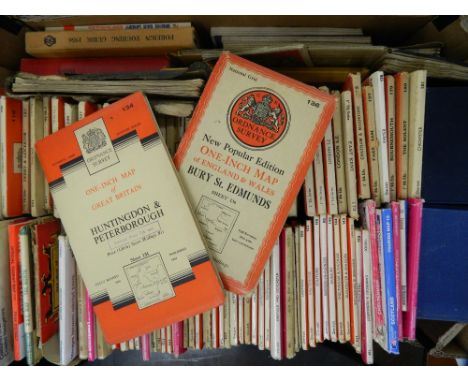 A quantity of vintage O/S maps