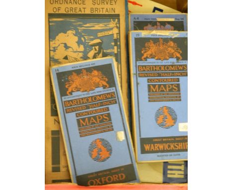A collection of vintage O/S maps