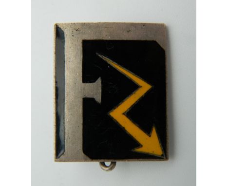 A WWII French enamel fascist badge