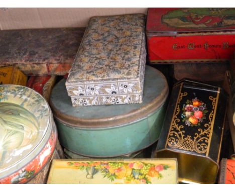 A collection of vintage tins