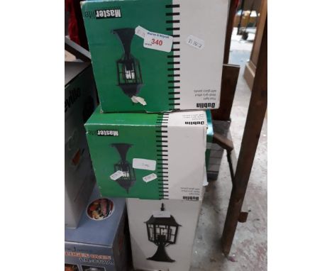 4 boxed external lantern lights 