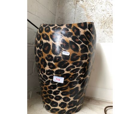 A leopard print vase 