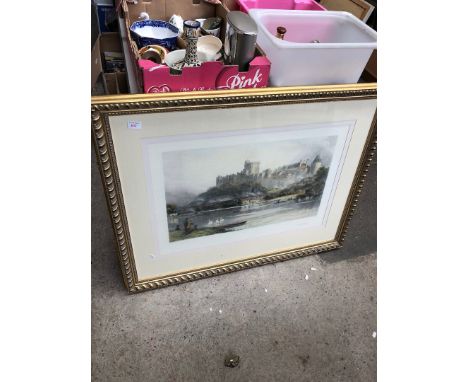 Windsor castle - tinted print 