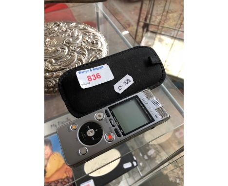 An Olympus digital voice recorder 