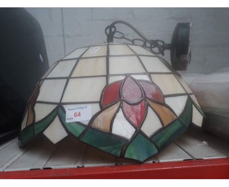 A lamp shade with ceiling fitting 