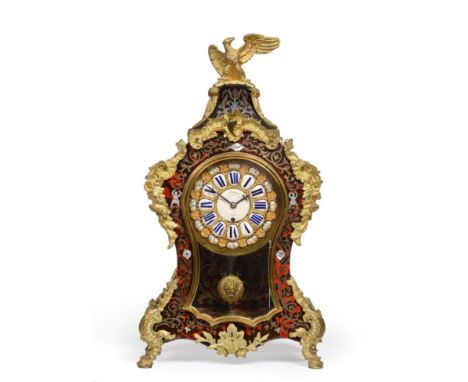 A ''Boulle'' Table Timepiece, signed Payne, 163 New Bond Street, London, circa 1890, case surmounted with an eagle, applied g