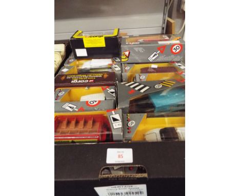 A selection of Corgi die-cast motor vehicles to include Ford Model T Van, AEC 508 forward control 5ton Cabover advertising Am