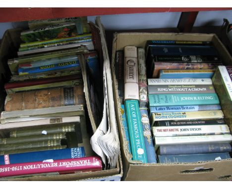 Rupert 1971, 72 and 74, other annuals, Peter Pan picture book, Familiar Garden Flowers by F.E. Hulme, History of Poland 1842,