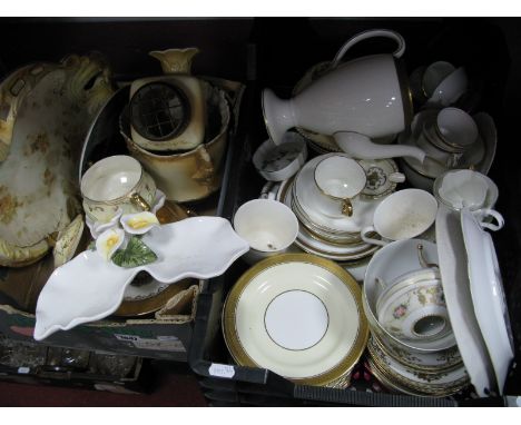 A Noritake Part Tea Service, other tea ware, blush ivory posie etc:- Two Boxes