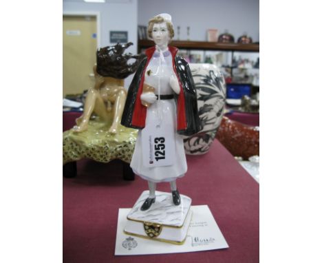 Royal Worcester Figure '1960's Guys Staff Nurse', modelled by Ken Potts, No. 309/750, 23cm high, with certificate.