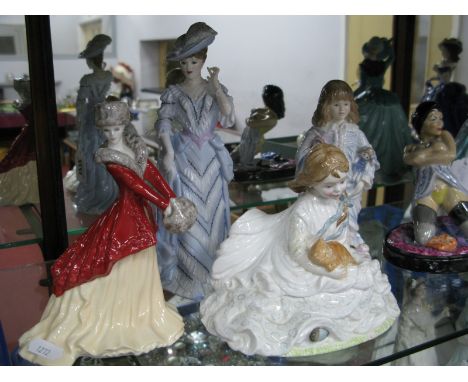 Royal Worcester Figurines 'Safe At Last', 'Lara', 'Lullaby' and 'Arabella'. (4)