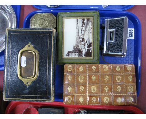 A Pair of Taco Japan Compact Binoculars, three vintage style boxes and a trinket box.