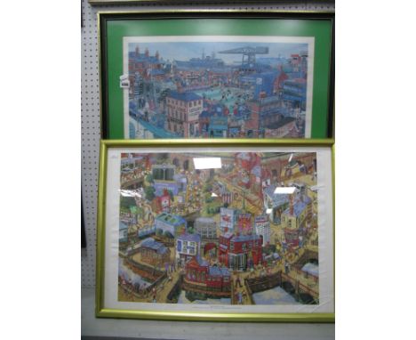 Joe Scarborough 'Two Sheffields' Ltd Edition Colour Print of 450, 45.5 x 55cm, ink signed, another 'The Friendly One', unsign