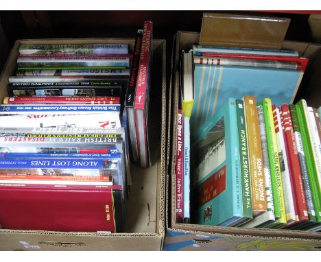 Railway Books, 'Triang Hornby', 'Along Lost Lines', 'Engine Sheds', etc:- Two Boxes