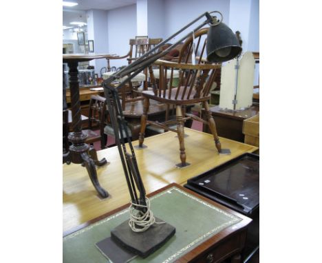 Industrial Metal Angle Poise Lamp.