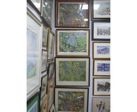 Joe Scarborough 'Summer of '74 in Millhouses Park'  Ltd Edition Colour Print, of 850, 26.5 x 50.5cm, ink signed and three oth