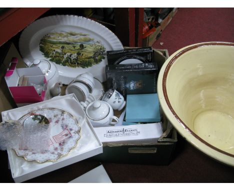 Queens Jubilee Coffee Set, other ceramics, cutlery, etc:- One Box