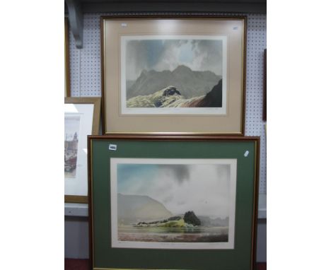 •After Simon Bull (b.1958) *ARR, Sun and Rain, Langdale, limited edition print 102/200, titled, signed and dated 1986 lower e