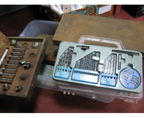 Bowers High Speed Steel Counterbase and Angle Cutters, cheroot riveter, other tools:- One Box
