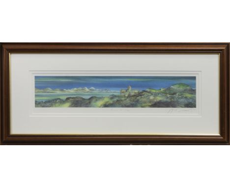 * GILLIAN MCDONALD (SCOTTISH CONTEMPORARY), ACROSS TO JURA limited edition print on paper, signed, titled and numbered 366/85