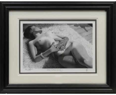 * LEE STEWART (b. 1972), NUDE (BLACK AND WHITE), print on paper, signed, titled and numbered artist's proof 17cm x 27cm Mount