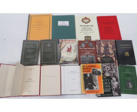 Quantity of Various Military Books  including South Wales Borderers 1881-1969 ... They Fought With Pride. 2nd Batt Monmouthsh