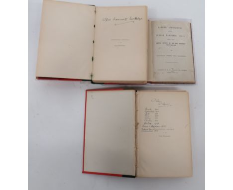 Records Of The 24th Regiment  printed 1892.  Linen and leatherette cover with gilt tooling ... Similar edition owned by Capt 