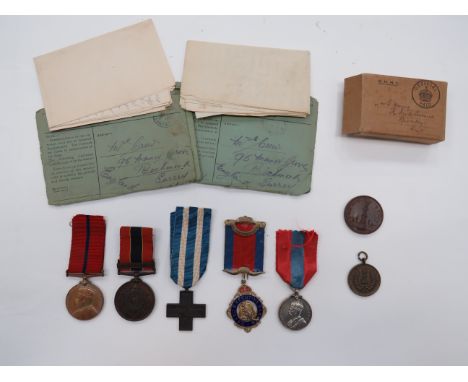 Selection of Various Medals and Paperwork  consisting Coronation of His Majesty King Edward VII Metropolitan Police medal nam