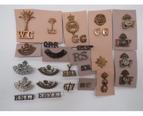 Selection of Infantry and Various Titles  including white metal RS ... Blackened Cameronians ... Facing pair, white metal Som