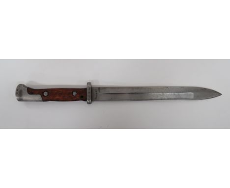 Imperial German Seitengewehr M1884/98 1st Model Bayonet  10 inch, single edged blade with wide fuller.  Forte with maker “C G