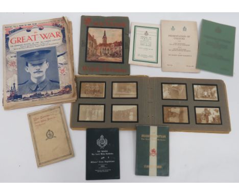 1919 Army of Occupation Military Photo Album  for the South Wales Borderers showing the Officers and men in various groups.  