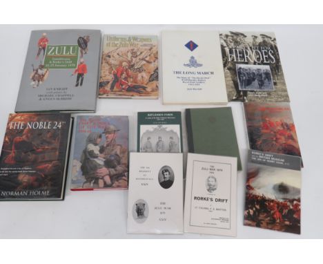 Selection of Military Books Including Zulu War  including Uniforms &amp; Weapons Of The Zulu War by Wilkinson Latham ... Zulu