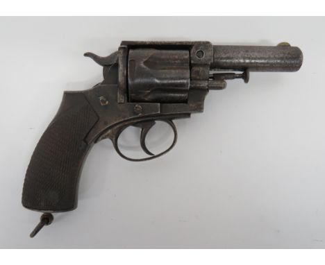 Deactivated Army &amp; Navy Revolver  .45 barrel with front blade sight.  Lower barrel securing rod.  Fluted cylinder.  Solid