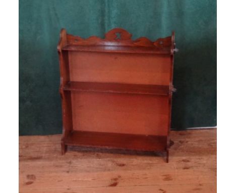 A three tier wall hanging book shelf (70cm wide).