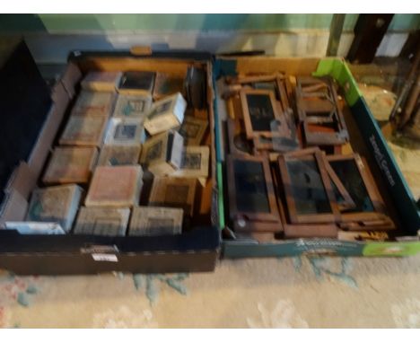 Twenty-two boxed sets of magic lantern slides, to include: Red Riding Hood, The Russo Japan War, The Transvaal War, Aesop's F