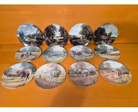 Royal Doulton collectors plates, 8 x As Once they Worked the Land, Spencer Coleman, 4 x Constable Country The Artists Favouri