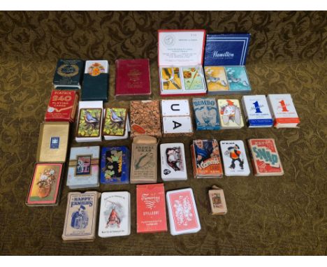 Early 20th century playing cards and playing card games.