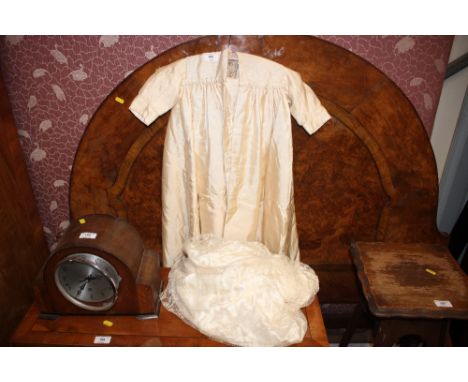 A child's Christening dress and cloak