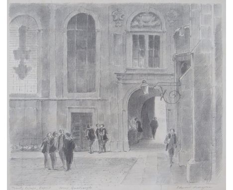 EDWARD ARDIZZONE (1900-1979) A framed and glazed lithograph, Trinity College, Oxford. Signed. 31cm x 35cm
