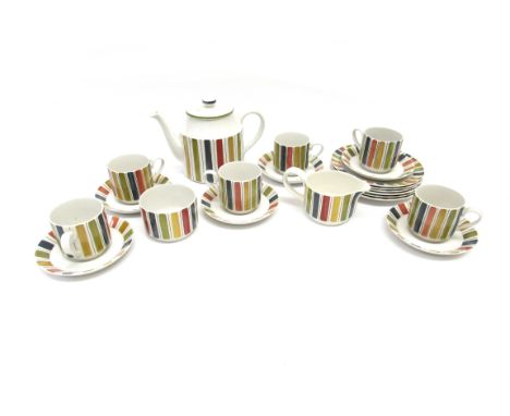 A Midwinter 'Mexicana' range tea service, six place setting.