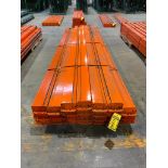 (25x) Teardrop Pallet Rack Beams, 144" X 6", 3-Tab ($10 Loading fee will be added to Buyer's invoice