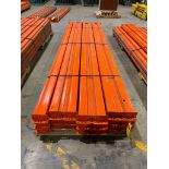 (21x) Teardrop Pallet Rack Beams, 138" X 5", 2-Tab ($10 Loading fee will be added to Buyer's invoice