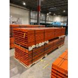 (96x) Teardrop Pallet Rack Beams, 144" X 6", 3-Tab ($50 Loading fee will be added to Buyer's invoice