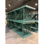 (30x) Teardrop Pallet Rack Uprights, 48" X 20', 3" X 3" Legs, 5" X 8" Footplate ($60 Loading fee wil
