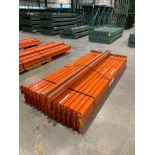 (30x) Teardrop Pallet Rack Beams, 96" X 3-1/2", 2-Tab ($10 Loading fee will be added to Buyer's invo