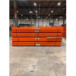 (84x) Teardrop Pallet Rack Beams, 144" X 5-1/2", 4-Tab ($40 Loading fee will be added to Buyer's inv